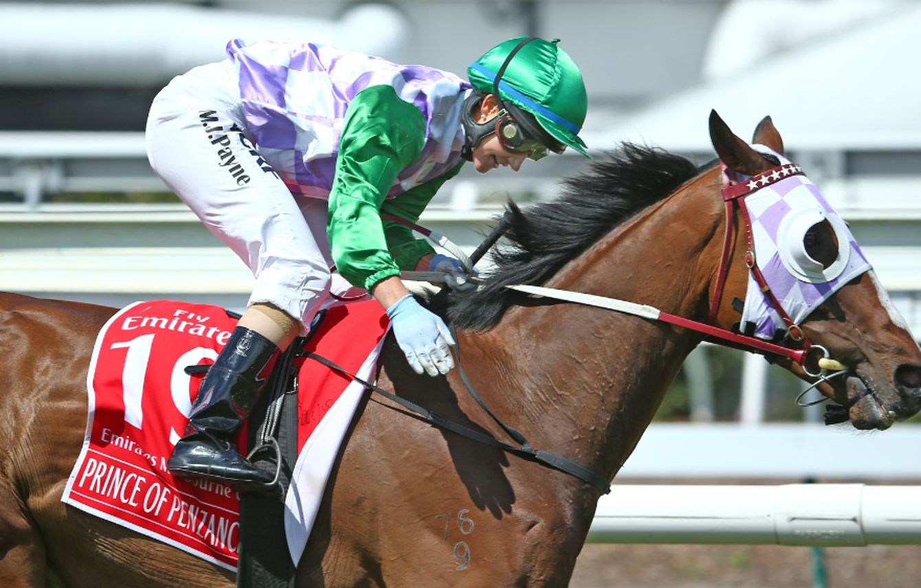 Michelle Payne earned her place in Australian racing history in 2015 with an outstanding ride on Prince Of Penzance. (Scott Barbour/Getty Images)