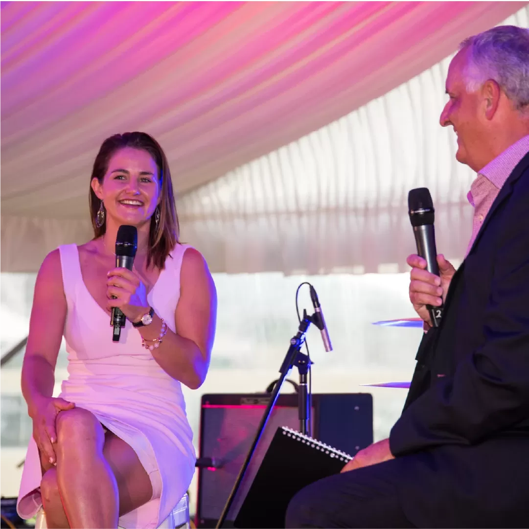 Michelle speaking at Tasmania Racing Event 2018 - 001